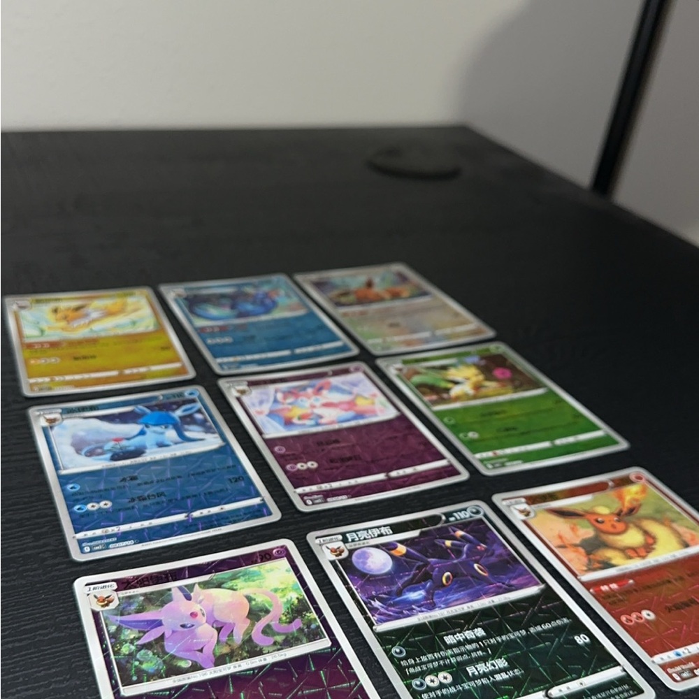 ✨Pokemon TCG Gem Pack 2 Eeveelution Rotary Pattern Set of 9